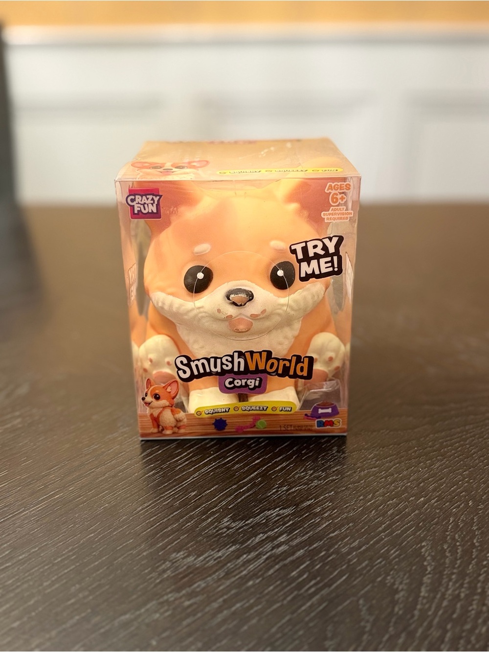 RMS Crazy Fun SmushWorld Corgi Squishy Fidget Toy